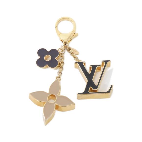 LOUIS VUITTON Gold Monogram Bag Charm